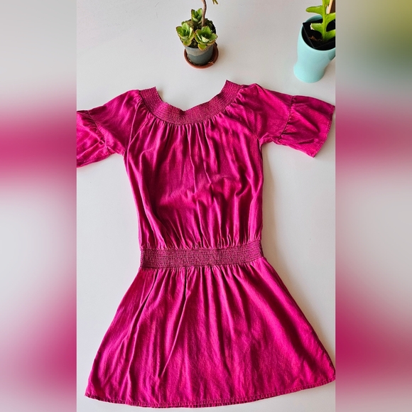 💖 prAna Raspberry Off-the-Shoulder Dress 💖 - Picture 2 of 5